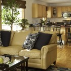 Contemporary Living With Captivating Contemporary Living Room Design With Cream Colored Sofas Baratos Several Black Pillows And Light Brown Wooden Floor Decoration Fabulous Sofas Baratos As Decor Accents For Elegant House Interior Look