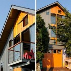 Modern Renovation House Captivating Modern Renovation Of 1600SF House Adorned With Yellow Painting On Wooden Exterior Wall Design By Johnston Architects Dream Homes Elegant House With Wonderful Glass Gaskets And Beautiful Views