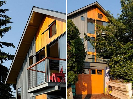 Modern Renovation House Captivating Modern Renovation Of 1600SF House Adorned With Yellow Painting On Wooden Exterior Wall Design By Johnston Architects Dream Homes Elegant House With Wonderful Glass Gaskets And Beautiful Views
