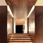 Wildcat Ridge Voorsanger Captivating Wildcat Ridge Residence By Voorsanger Architects Home Design Interior In Hallway Decorated With Wooden Staircase And LED Lighting Ideas Dream Homes Amazing Glass Home With Warm Interior Decoration In Natural Environment