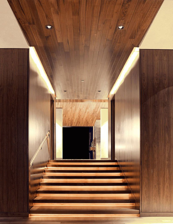 Wildcat Ridge Voorsanger Captivating Wildcat Ridge Residence By Voorsanger Architects Home Design Interior In Hallway Decorated With Wooden Staircase And LED Lighting Ideas Dream Homes  Amazing Glass Home With Warm Interior Decoration In Natural Environment