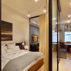 Contemporary Bedroom With Charming Contemporary Bedroom Design Interior With Small Apartment Bedroom Ideas With Glass Sliding Door Decoration Ideas Inspiration Bedroom 20 Stylish Apartment Bedroom Ideas For Large Contemporary Rooms
