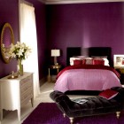 Modern Bedroom Applying Charming Modern Bedroom Furniture Decoration Applying Shabby Purple Bedroom Sets With Chic Beautiful Flowers On Glass Vase Decorative Bedroom 26 Bewitching Purple Bedroom Design For Comfort Decoration Ideas