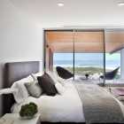 Modern Bedroom Long Chic Modern Bedroom Design In Long Island Beach House With View Through Glass Window Floor To Ceiling Dream Homes Elegant Contemporary Beach House With Stylish Interior Decorations