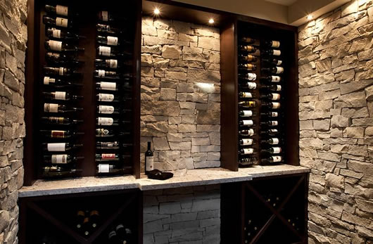 Rack Made Material Chic Rack Made Of Wooden Material Used To Save The Wine Collection In The Luxury Compass Pointe House Decoration  Amazing Modern Rustic Home With Warm And Contemporary Interior Style