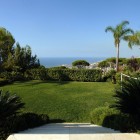Appearance Of Not Clean Appearance Of This Is Not A Framed Garden Home Front Yard Landscaping Idea With Green Turfs And Bushes Dream Homes Elegant Home Covered By Infinity Swimming Pool And Natural Garden View