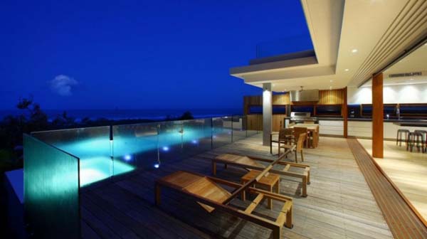 View Of By Clean View Of Beach House By Middap Ditchfield Architects Transition Separating Interior And Exterior Of House Dream Homes Home With Infinity Swimming Pool And Transparent Glass Facade