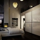 Sliding Door With Contemporary Sliding Door Design Ideas With Pendant Lamp That Glossy Wardrobe Make Nice The Area Furniture Beautiful House With White Decor And Sliding Door Wardrobes