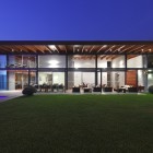 Building Design House Cool Building Design Of BK House With Green Grass Garden Light Brown Wooden Ceiling And Bright White Lighting Dream Homes Gorgeous Contemporary Home With Rectangular Structure And Large Glass Walls