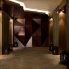 Hall Design At Cool Hall Design Of ESPA At The Istanbul Edition With Black Colored Wooden Decoration And Bright White Colored Ceiling Lamps Interior Design Stunning Spa Interior With Modern Touch Of Turkish Tradition Accents