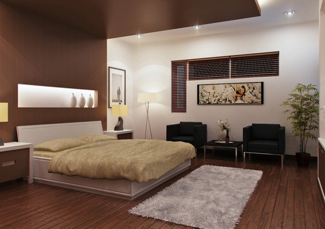 Vu Khoi Interior Cool Vu Khoi Bedroom Design Interior With Modern Furniture Used Wooden Deck Flooring Decoration Ideas Decoration 13 Modern Asian Living Room With Artistic Wall Art And Wooden Floor Decorations