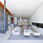 Family Room White Cozy Family Room Design With White Sofa And White Coffee Table On Grey Carpet At Long Island Beach House Dream Homes Elegant Contemporary Beach House With Stylish Interior Decorations