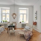 Living Room Apartment Cozy Living Room At Swedish Apartment Design Interior Applied Rustic Oak Coffee Table On Wicker Carpet Area Apartments Stylish Swedish Interior Style Apartment With Wooden Furniture Accents