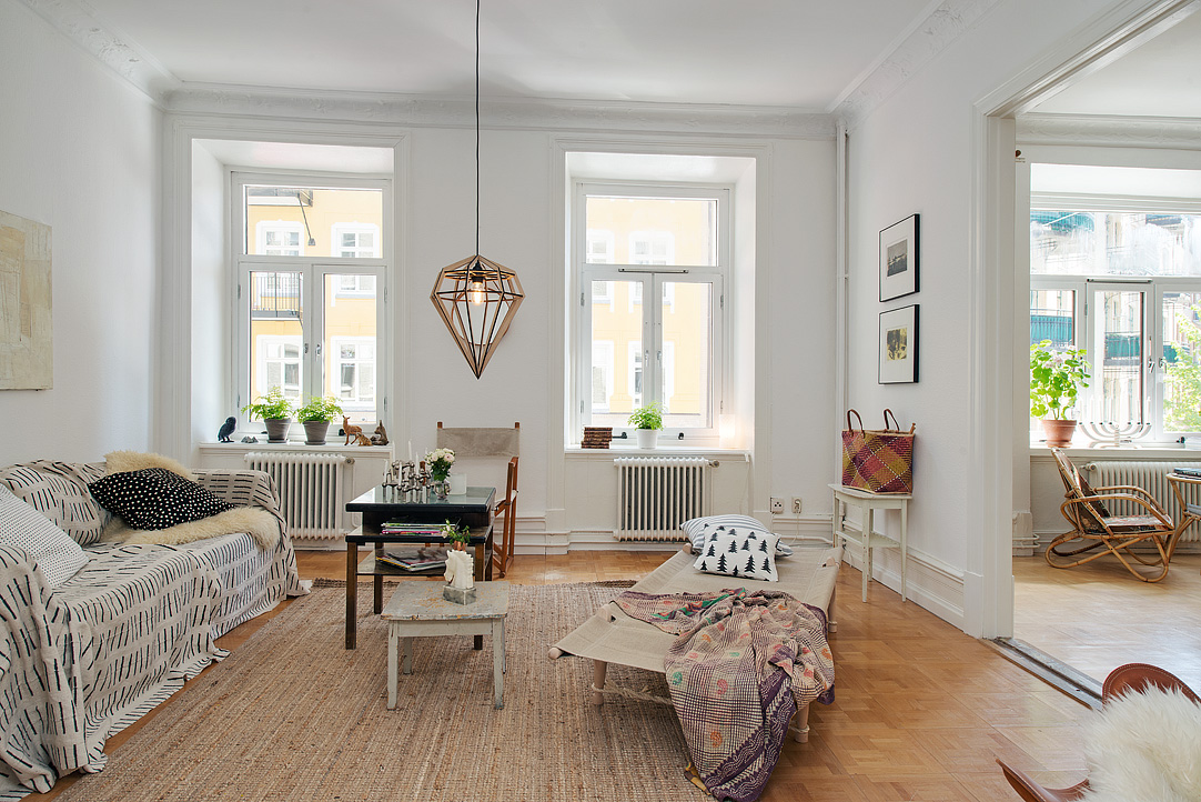 Living Room Apartment Cozy Living Room At Swedish Apartment Design Interior Applied Rustic Oak Coffee Table On Wicker Carpet Area Apartments  Stylish Swedish Interior Style Apartment With Wooden Furniture Accents