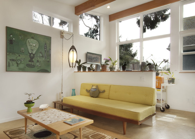 Living Room Decor Creative Living Room In Modern Decor With Yellow Sofas That Planters Accompany The Area And Giving Fresh The Interior Design Dream Homes  20 Eye-Catching Yellow Sofas For Any Living Room Of The Modern House