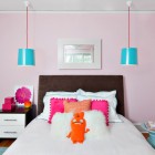 The Bedroom Magenta Cute The Bedroom Design With Magenta And White Pillows Under The Modern Lamp Shades Design Ideas Decoration 20 Creative Modern Lamp Shades For Attractive Modern Interiors