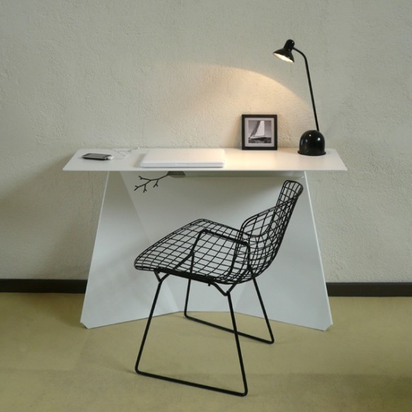 Workspace With Desk Cute Workspace With White Study Desk With Picture Frame And Curved Night Lamp Involved Black Perforated Chairs Furniture Wonderful Minimalist Furniture For Gadget Charging Stations