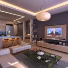 Interior Design Including Delightful Interior Design Of Elftug Including An Open Plan Apartment With White Sofas And Brown Pillows Also A Glass Table On Fury Carpet Decoration Luxurious Modern Furniture For Stylish Bachelor Pad