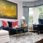 Living Room With Delightful Living Room Blue Sofas With Colorful Pillows Under The Paint Wall Then Carpet Make Perfect The Room Design Furniture Cool Blue Sofas Generate Breezy Impression In Your Living Room