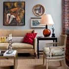 Living Room Paint Distinct Living Room Design With Paint Wall Beside The Photo And And The Antique Lamp Shades On The Wooden Table Of Corner Side Decoration 20 Pretty Antique Lampshades For Beautiful Interior Decorations