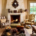 Living Room Wooden Distinct Living Room Design With Wooden Table And Chairs Also Beside Fireplace Mantel Kits And The Carpet Completed The Decor Fireplace Elegant Fireplace Mantel Kits For Chic Living Room And Dining Rooms