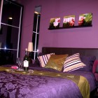 Purple Bedroom For Dramatic Purple Bedroom Ideas Applied For Simple And Minimalist Bedroom Paint Equipped With Amazing Table Lamp And Wall Art Decorations Bedroom 26 Bewitching Purple Bedroom Design For Comfort Decoration Ideas