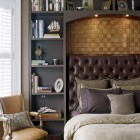 Bed With Headboard Elegant Bed With Tufted Bed Headboard Decorating Bedroom Ideas Tall Dark Bookcase Antique Leather Armchair Soft Night Light Bedroom 30 Unique And Cool Bedroom Furniture Ideas For Awesome Small Rooms