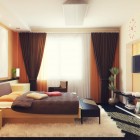 Dark Brown Romantic Elegant Dark Brown Curtains In Romantic Decorating Bedroom For Young Adults With Trendy Lighting Fixtures Bedroom 27 Enchanting And Awesome Bedroom Ideas For Young Adults