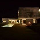 Modern House Night Elegant Modern House Exterior At Night With Bare Stone Wall Design And Beautiful Lamp Treatment Dream Homes Beautiful Grey Paint Colors For Your Perfect Contemporary Homes