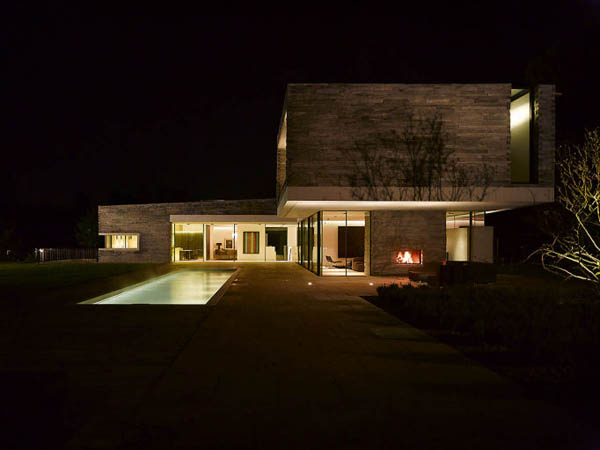 Modern House Night Elegant Modern House Exterior At Night With Bare Stone Wall Design And Beautiful Lamp Treatment Dream Homes  Beautiful Grey Paint Colors For Your Perfect Contemporary Homes