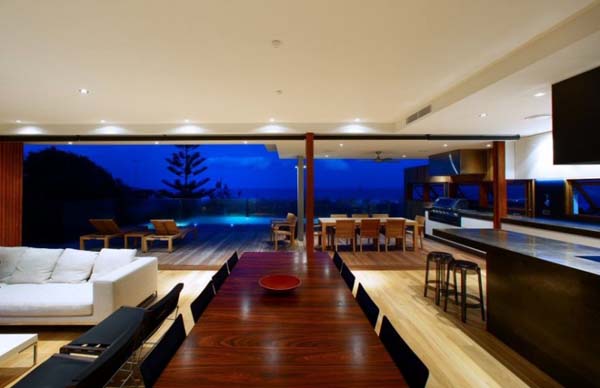 Night View House Elegant Night View Of Beach House By Middap Ditchfield Architects Swimming Pool Enjoyed From Large Unitary Room Dream Homes Home With Infinity Swimming Pool And Transparent Glass Facade