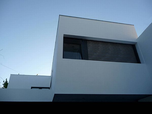 White Conrete Cube Elegant White Concrete Exterior And Cube Shape With Black Window Of Casa Dorrego In Argentina Certain Area Dream Homes  Bright And White Exterior Color Schemes For Your Modern House