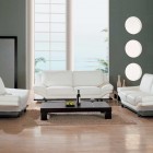 Bright Living With Enchanting Bright Living Room Design With White Colored Contemporary Sofas Black Wooden Low Table And Soft Brown Wooden Floor Decoration Remarkable Beautiful Contemporary Sofas With Various Elegant Styles