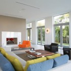 Contemporary Living With Enchanting Contemporary Living Room Design With Soft Orange Togo Sofa And Light Orange Wood Low Table Decoration Unique And Modern Togo Sofas With Eye Catching Colors To Inspire You