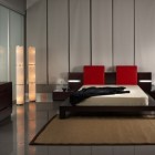 Cool Bedroom Floor Enchanting Cool Bedroom With Stylish Floor Lights Design And Mixed With Modern Wooden Bed With Red Pillows Bedroom 15 Neutral Modern Bedroom Decoration In Stylish Interior Designs