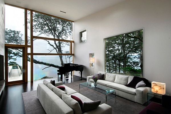 Living Room Swanwick Enchanting Living Room Design Of Swanwick Ranch With Grey Colored Soft Sofa And Square Shaped Of Table Dream Homes Captivating Ranch Home Design In Trendy Contemporary Style