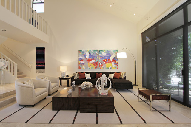 Living Room Wooden Enchanting Living Room Design With Wooden Coffee Table And Brown Sofa Sectional Also Modern Metal Bench Decoration Luxury Modern Sectional Sofa For Colorful Interior Design Twists