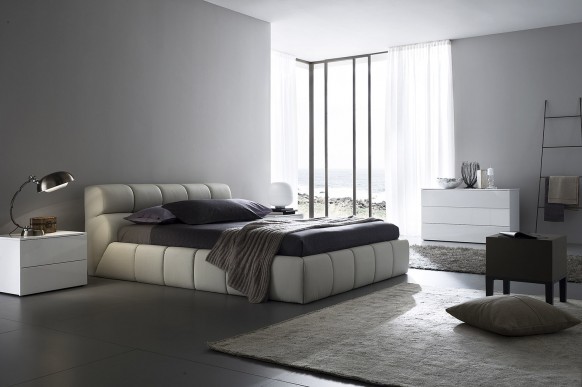 Modern Bedroom White Enchanting Modern Bedroom Designs With White Bed And Grayish Bedding Supported With Stylish Desk Lamps On Chic Nightstand Bedroom 15 Neutral Modern Bedroom Decoration In Stylish Interior Designs