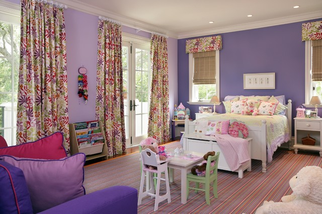 Purple Bedroom Eclectic Enchanting Purple Bedroom Ideas In Jazzy Kids Bedroom With Stripes Floor Made And Soft Purple Colored Wallpaper Color Bedroom 26 Bewitching Purple Bedroom Design For Comfort Decoration Ideas