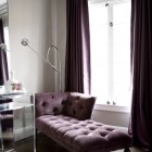 Reading Nook Modern Enchanting Reading Nook Design At Modern House Applied Purple Sectional Sofas With Chaise And Acrylic Console Table Decoration Fabulous Sectional Sofas With Chaise For Your Spacious Living Room