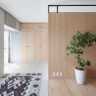 Applying Plywood With Entryway Applying Plywood Partition Furnished With Sophisticated Plant Decor Apartments Beautiful And Compact Modern Home With Lovely Wooden Elements