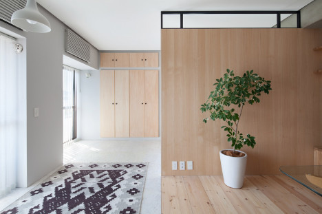 Applying Plywood With Entryway Applying Plywood Partition Furnished With Sophisticated Plant Decor Apartments Beautiful And Compact Modern Home With Lovely Wooden Elements