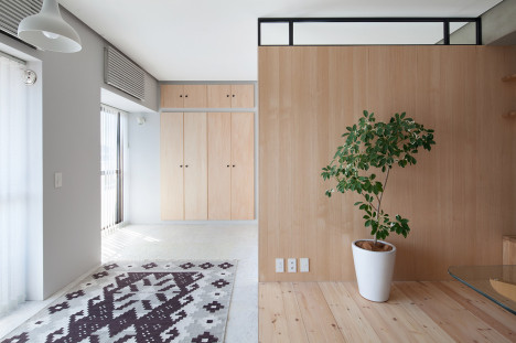 Applying Plywood With Entryway Applying Plywood Partition Furnished With Sophisticated Plant Decor Apartments  Beautiful And Compact Modern Home With Lovely Wooden Elements