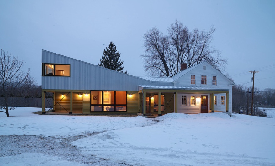 Farm House Renovation Exciting Farmhouse With Modern Renovation Outside View With Glass Entry Door And Large Glass Window Too Decoration Stunning Ancient Home Designs For Your Amazing Living Experiences