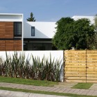 Gate Door Casa Exciting Gate Door Outside The Casa ATT By Dionne Arquitectos Use Wood Door Also White Concrete Fence Dream Homes Elegant Beautiful Home With Modern Living Spaces