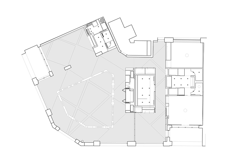 House Floor Warner Exciting House Floor Plan Of Warner House Architecture With Curved Space Of Living Room Kitchen And Dining Room Dream Homes Chic And Elegant Contemporary House With Exposed Concrete Beams