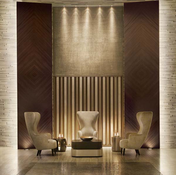 Living Room Espa Exciting Living Room Design Of ESPA At The Istanbul Edition With White Colored Wing Back Chairs And Bright White Colored Lighting Interior Design  Stunning Spa Interior With Modern Touch Of Turkish Tradition Accents