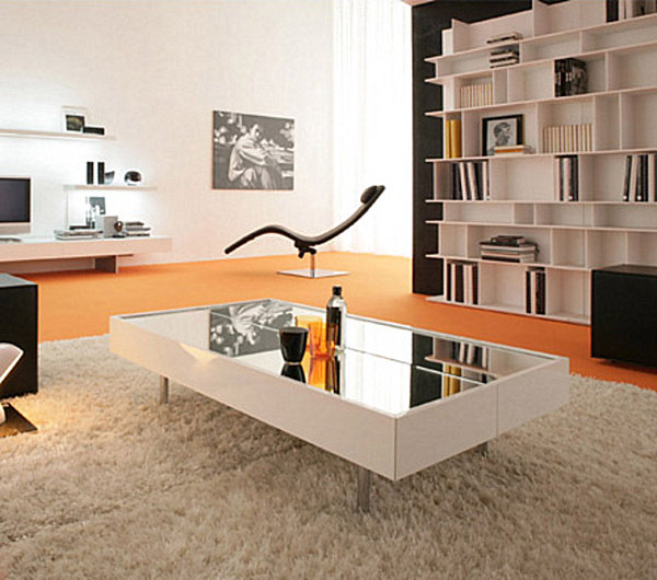 Italian Mirrored Idea Exclusive Italian Mirrored Cocktail Table Idea Manufactured With Hidden Storage To Display Centerpiece On Center Bedroom Outstanding Mirrored Furniture For Bedroom Decoration Ideas