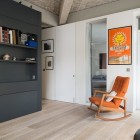 Family Room White Exquisite Family Room Design Applied White Oak Floor And Grey Sofa At Warner House Architecture Add With Orange Rocking Chair Dream Homes Chic And Elegant Contemporary House With Exposed Concrete Beams (+10 New Images)