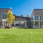 Large Manicured The Extra Large Manicured Lawn Covering The Park City Residence Jaffa Group Backyard Landscape Set In Neat Plan Dream Homes Captivating Home Design With Grey Exterior Surrounded By Green Lawn